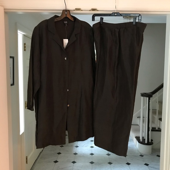 Eileen Fisher Pants - Eileen Fisher button top and pants